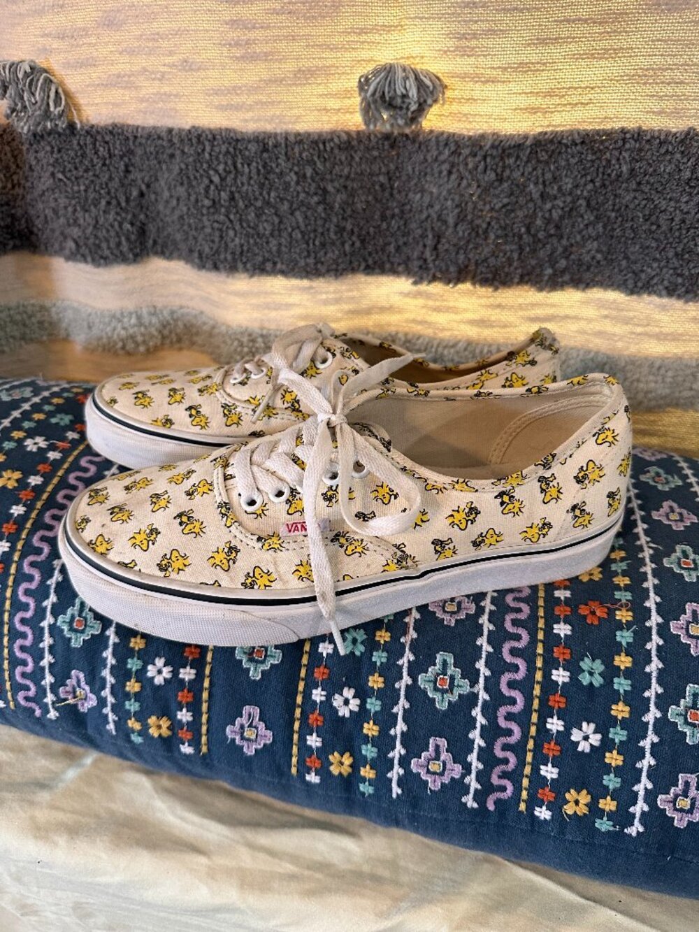 VANS X Peanuts Woodstock Women's Authentic Cartoon Shoes - W8/M6.5